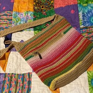 The SAK Multicolor Crochet Shoulder Bag